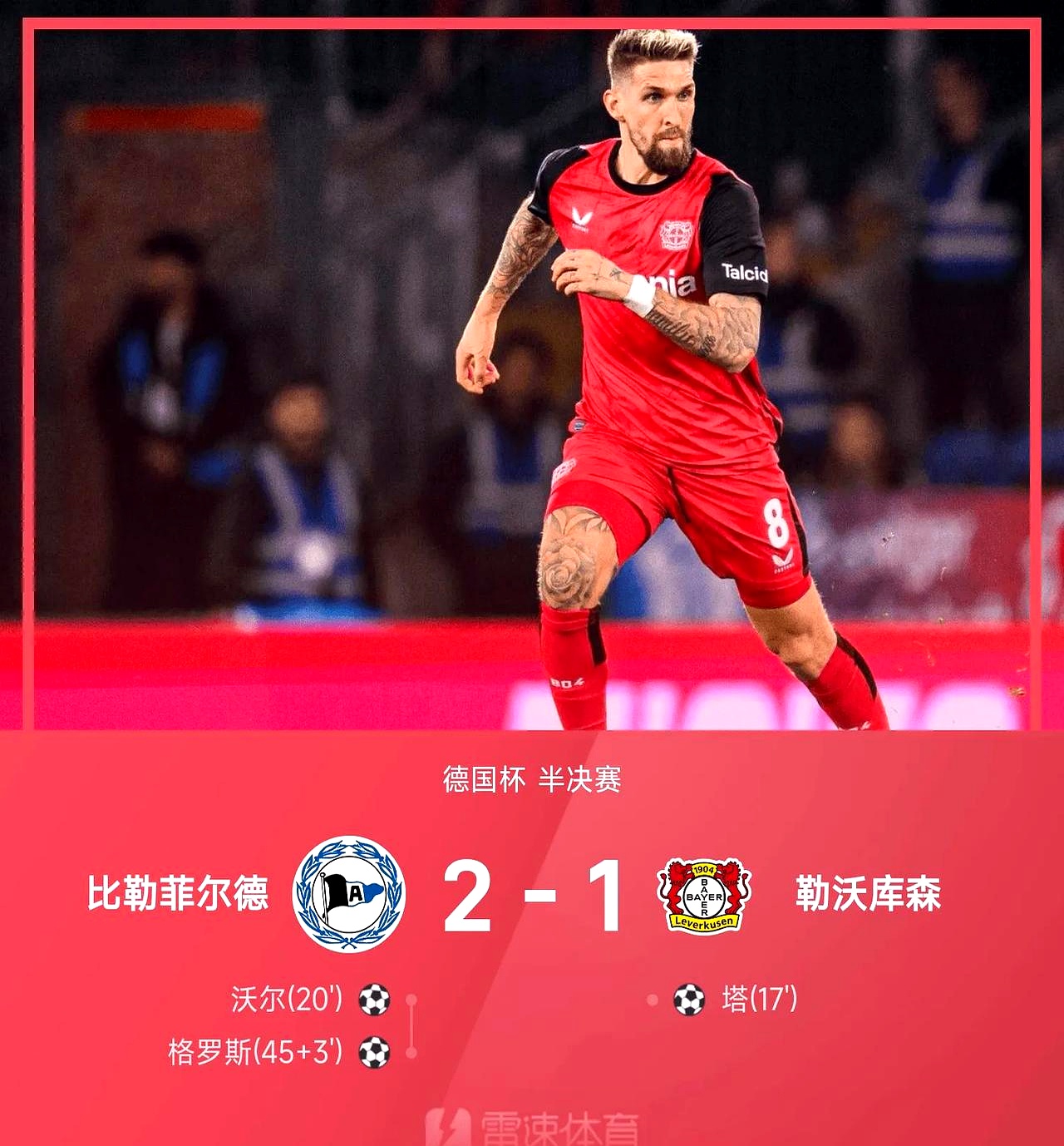 勒沃库森后防表现强势，将力争保持不败