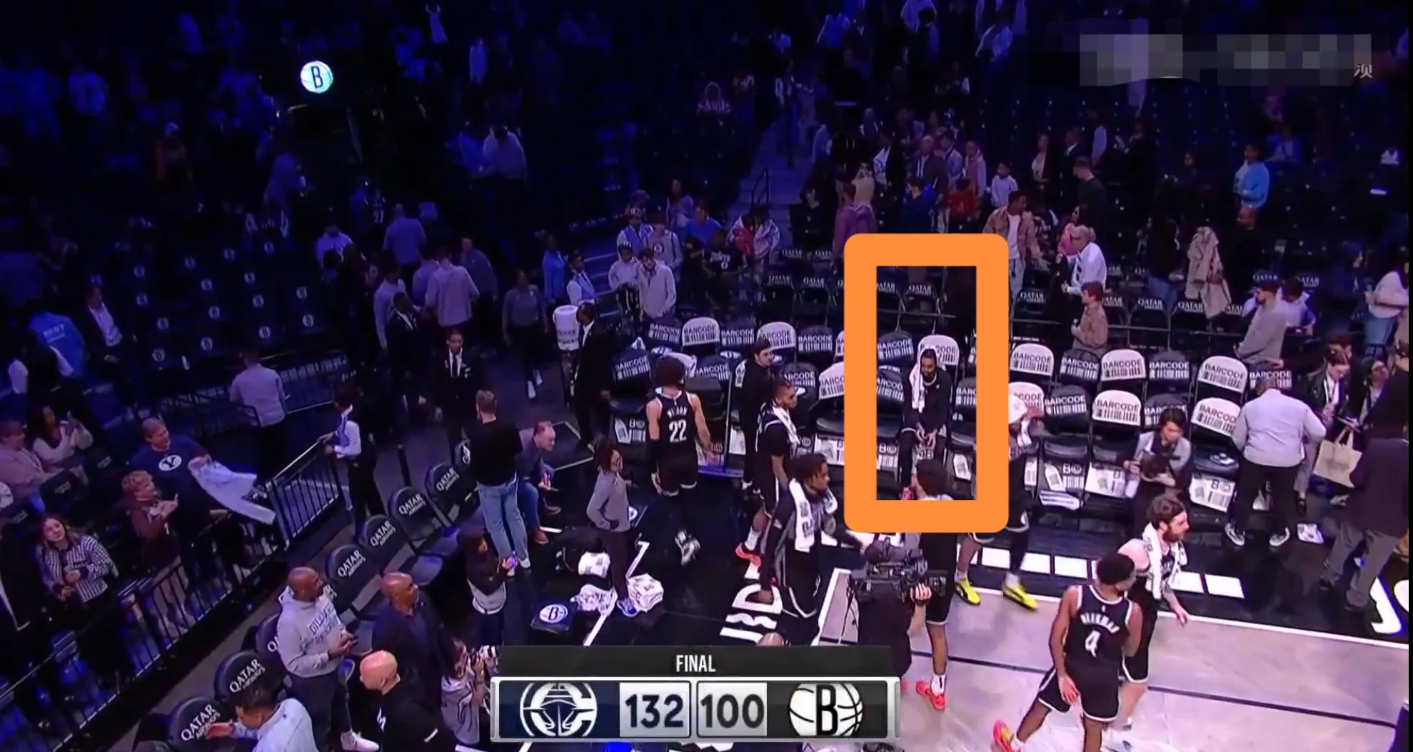 骑士负于篮网，拉塞尔狂砍40分，骑士客场告负